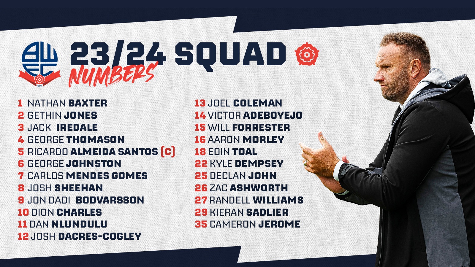 Squad list 23-24