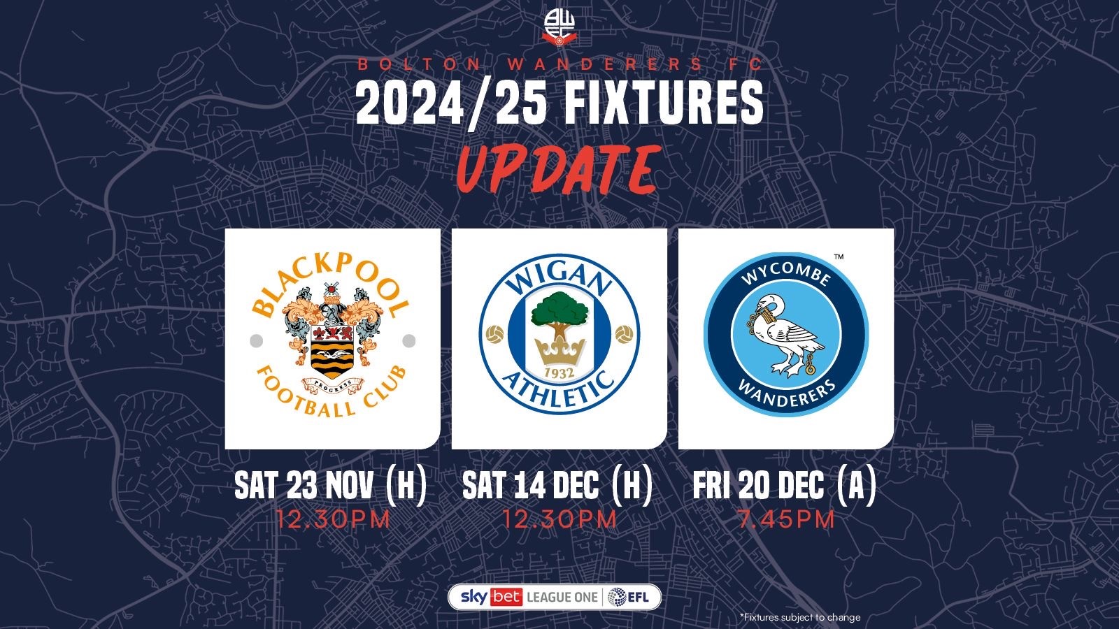 Fixture update graphic