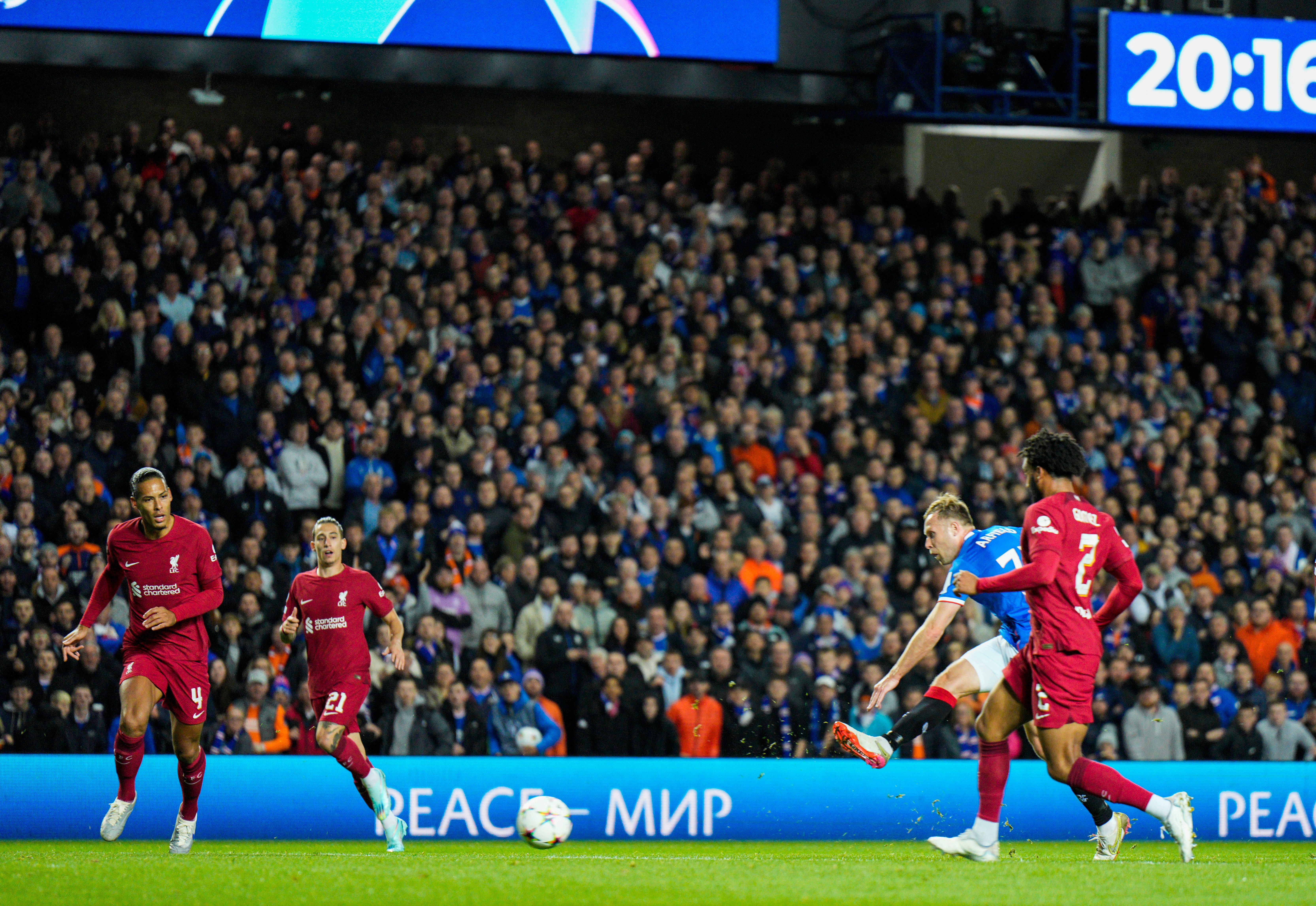 Scott Arfield goal Liverpool