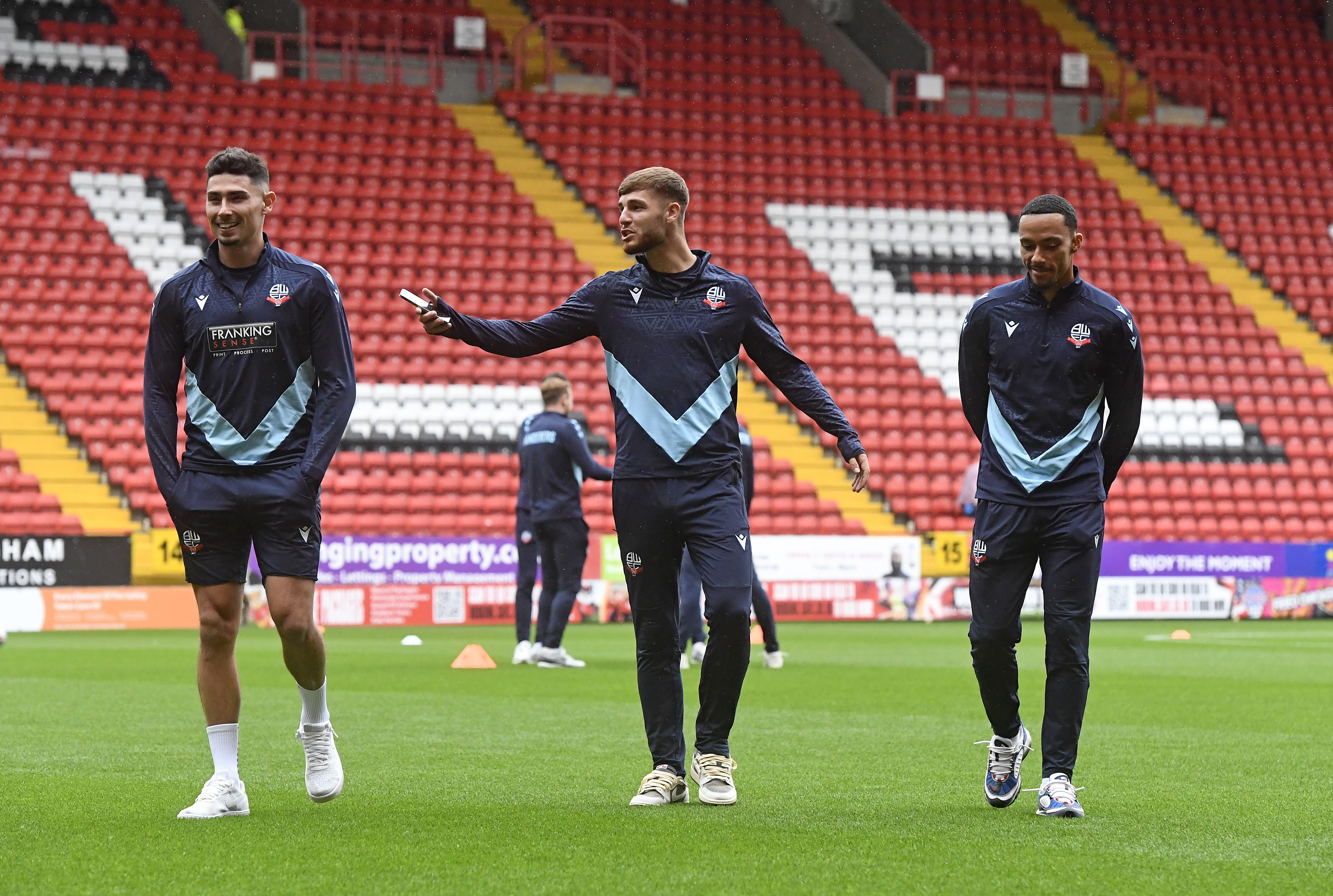 Players on pitch at Charlton