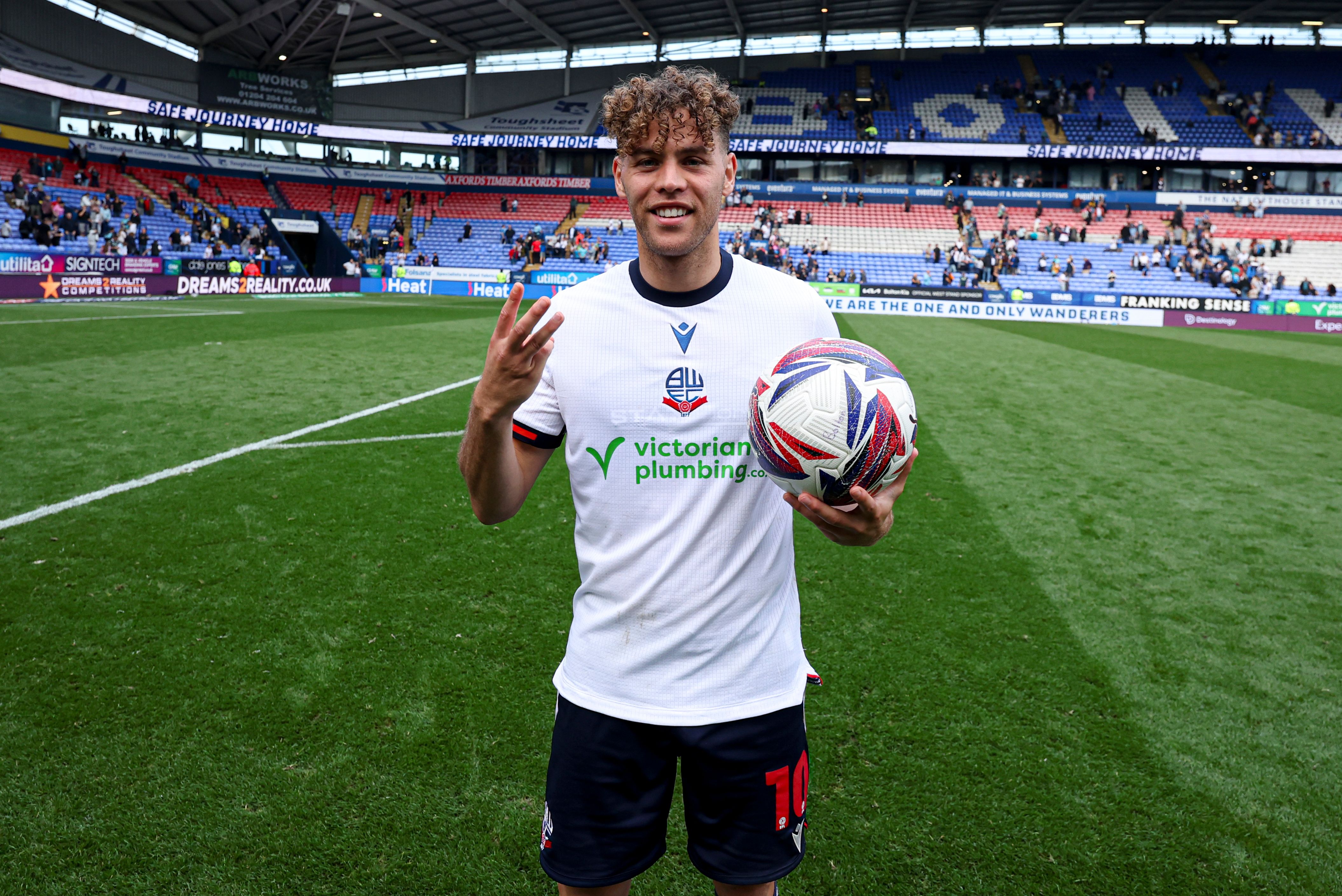 Dion Charles hat-trick ball Reading