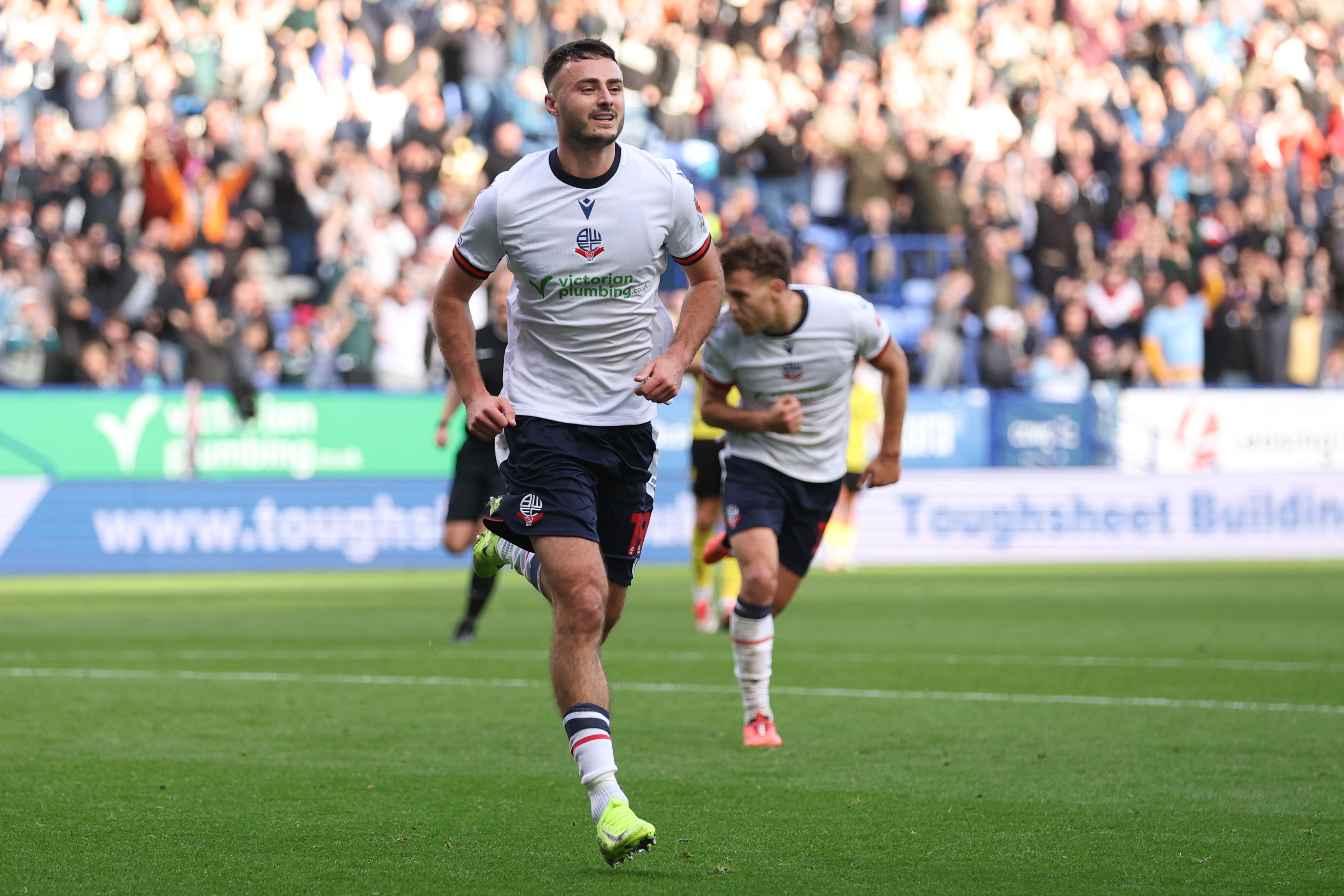 Aaron Collins celebration Burton