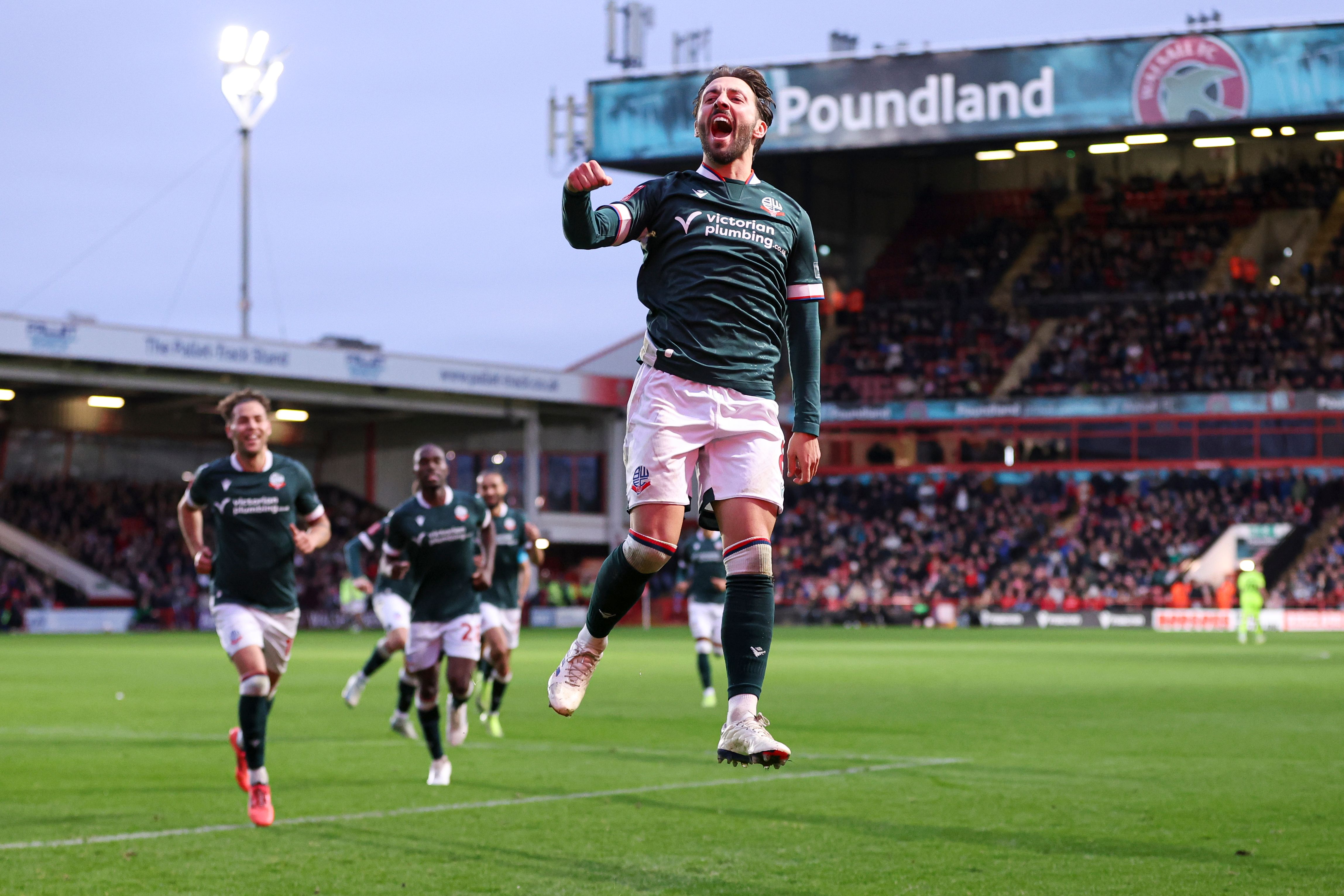 Josh Sheehan celebration Walsall