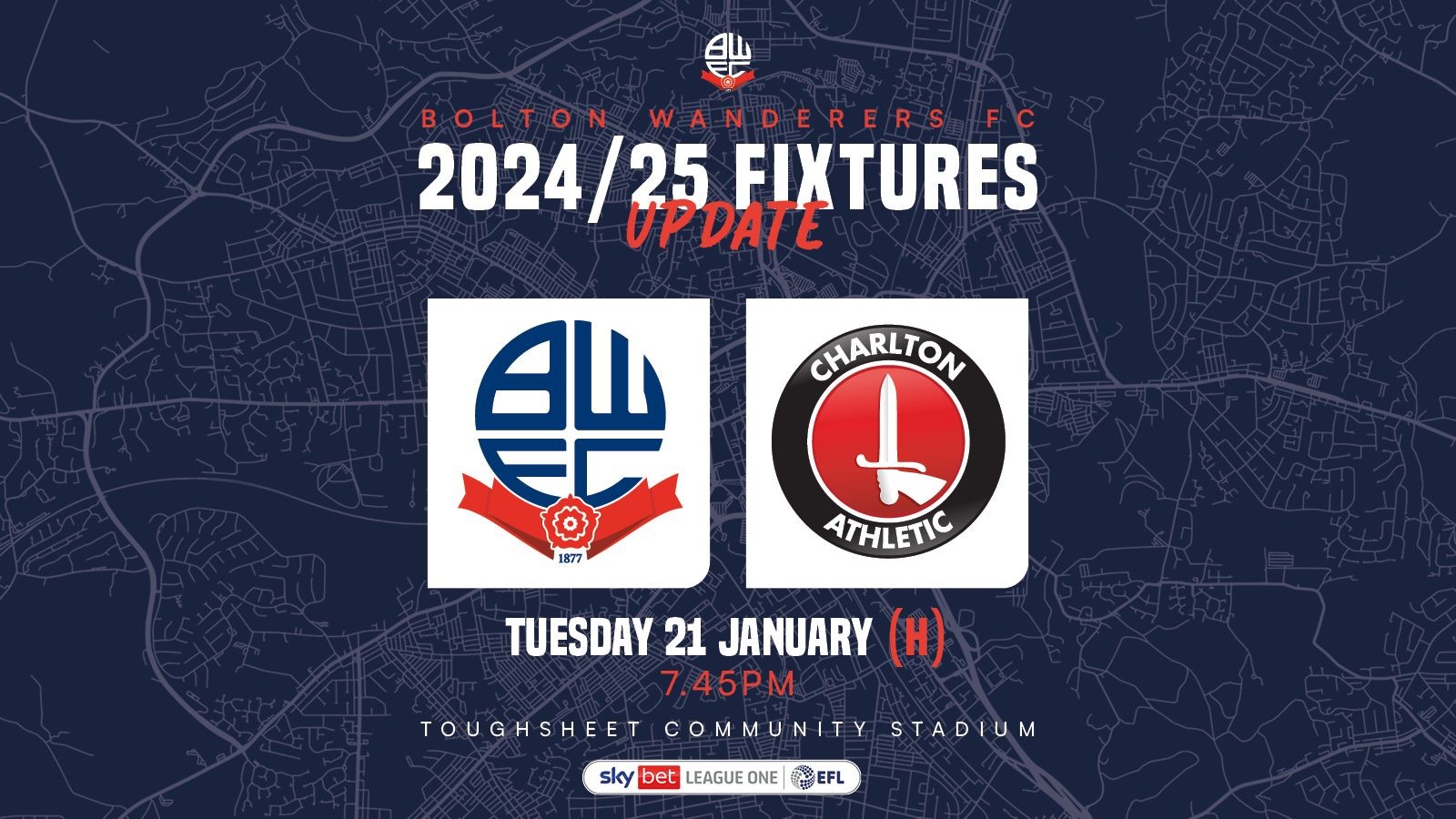 Charlton fixture graphic