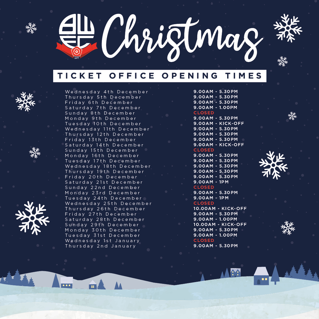 Ticket Office Opening Times