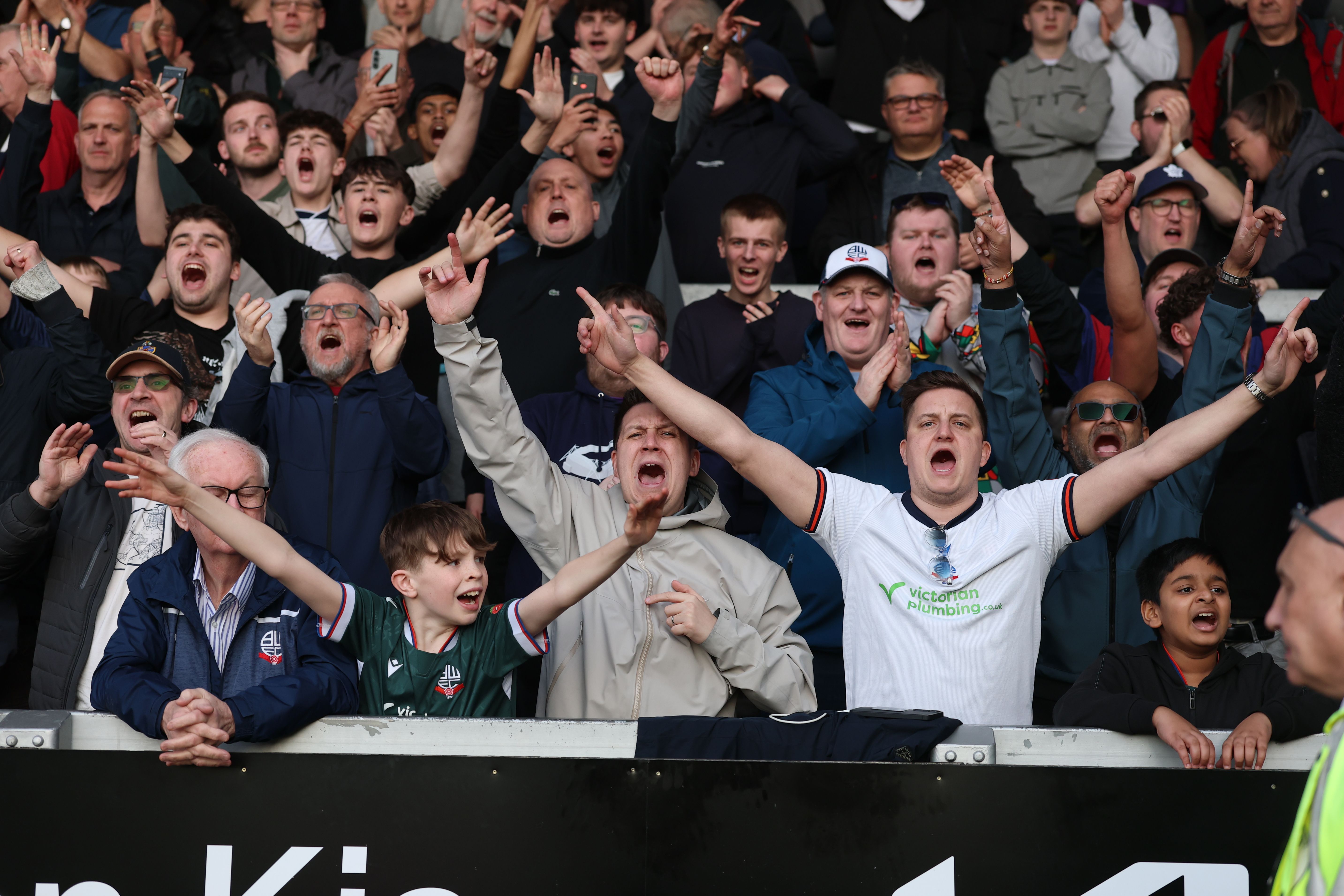 Bolton Fans at Burton