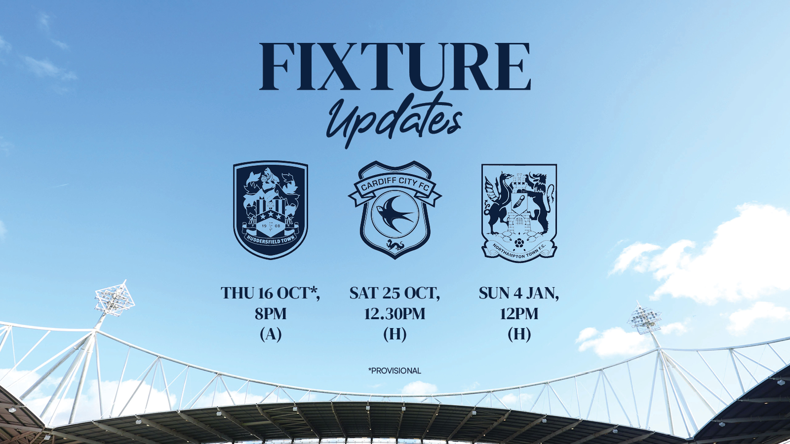 Fixture update July 2025