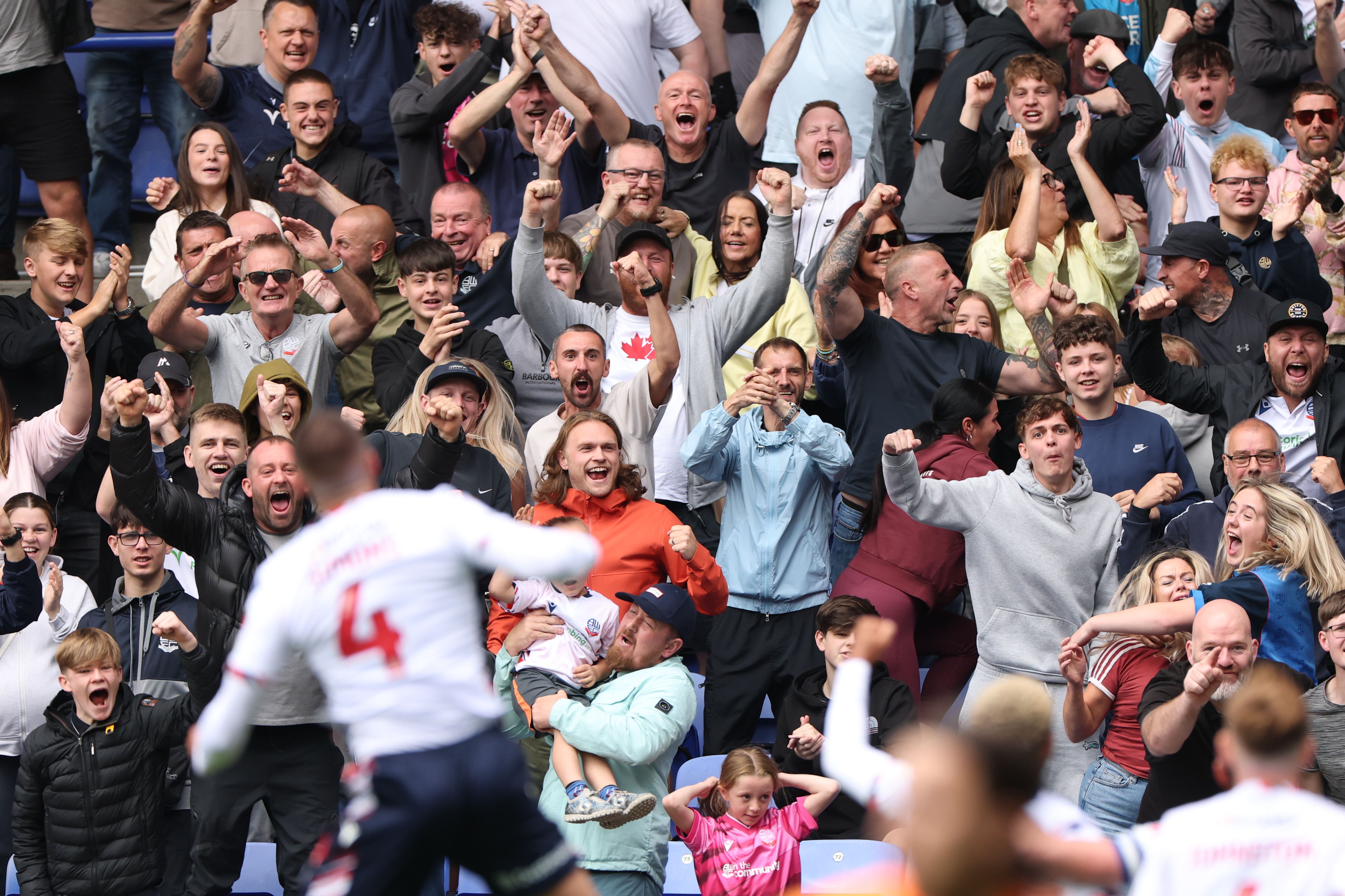 Fans celebration Plymouth