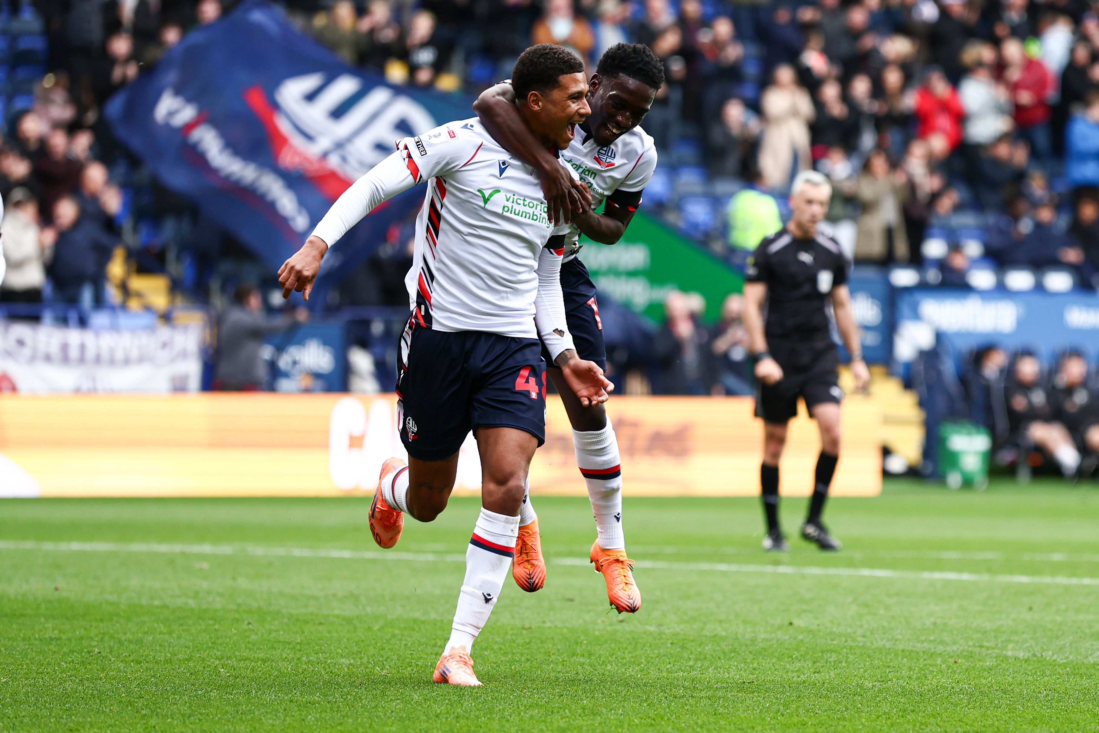 Burstow Cozier-Duberry goal celebration Peterborough
