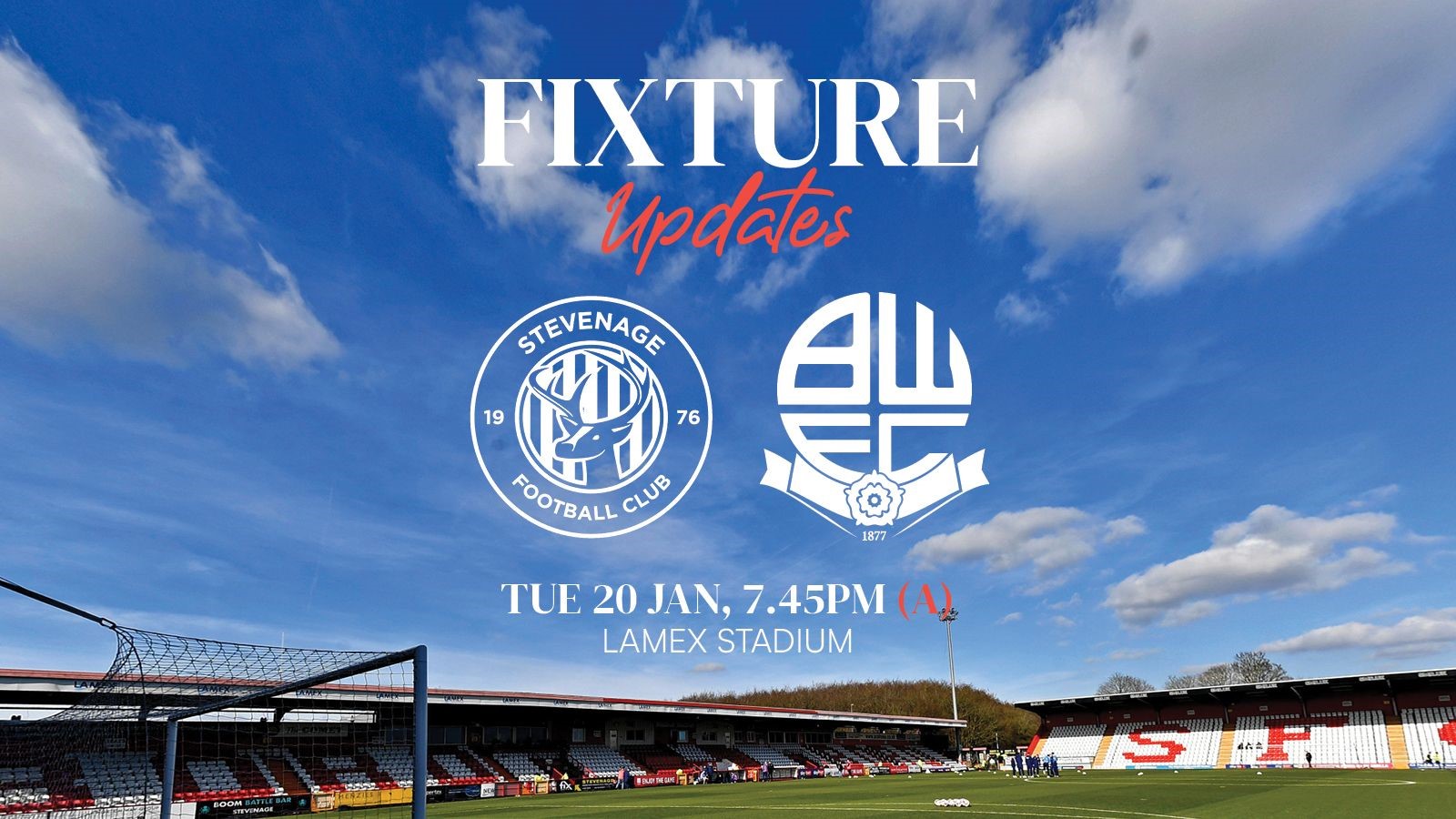 Stevenage fixture graphic