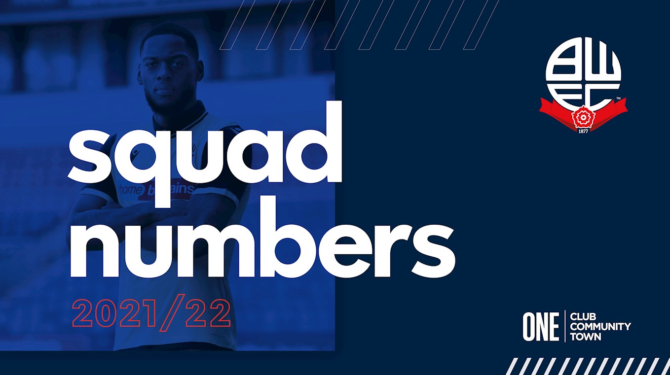 2021/22 Squad Numbers