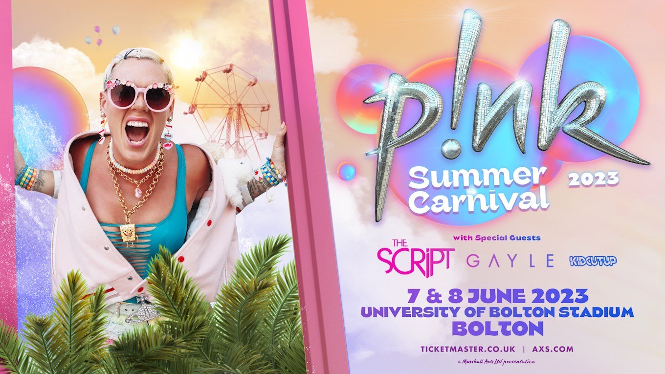pink tour 13th june