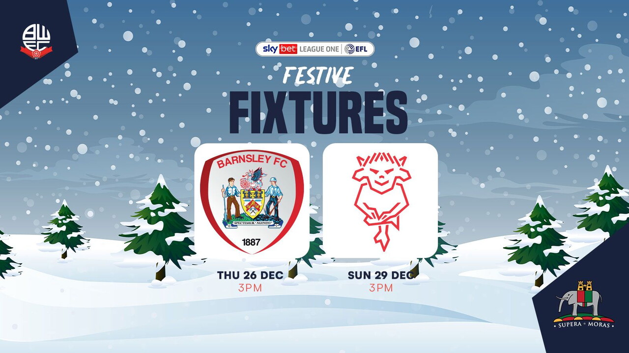 Festive Fixtures | Barnsley And Lincoln Games On Sale! | Bolton ...