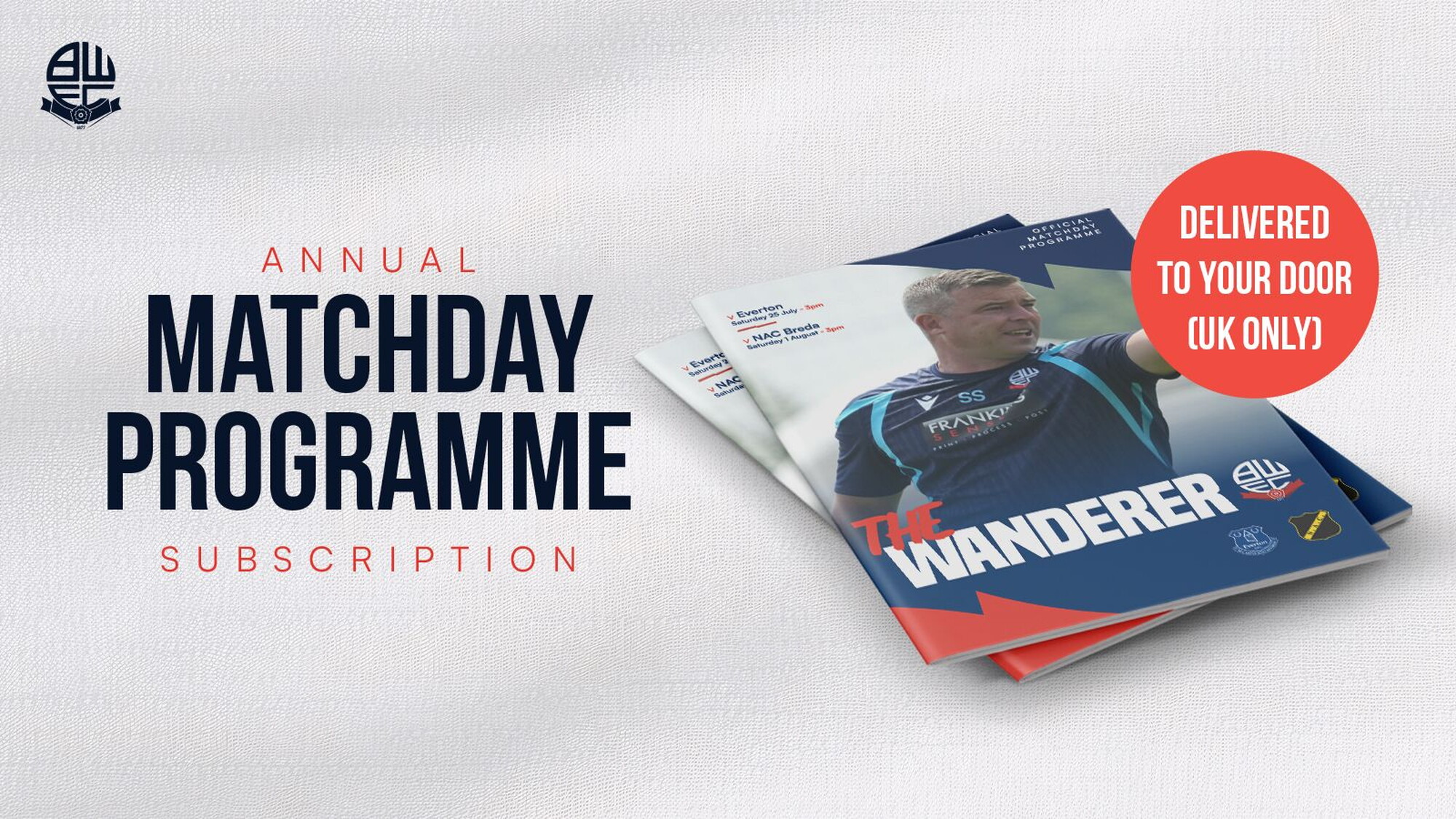 2026/27 Programme Subscription Now Available | Bolton Wanderers FC