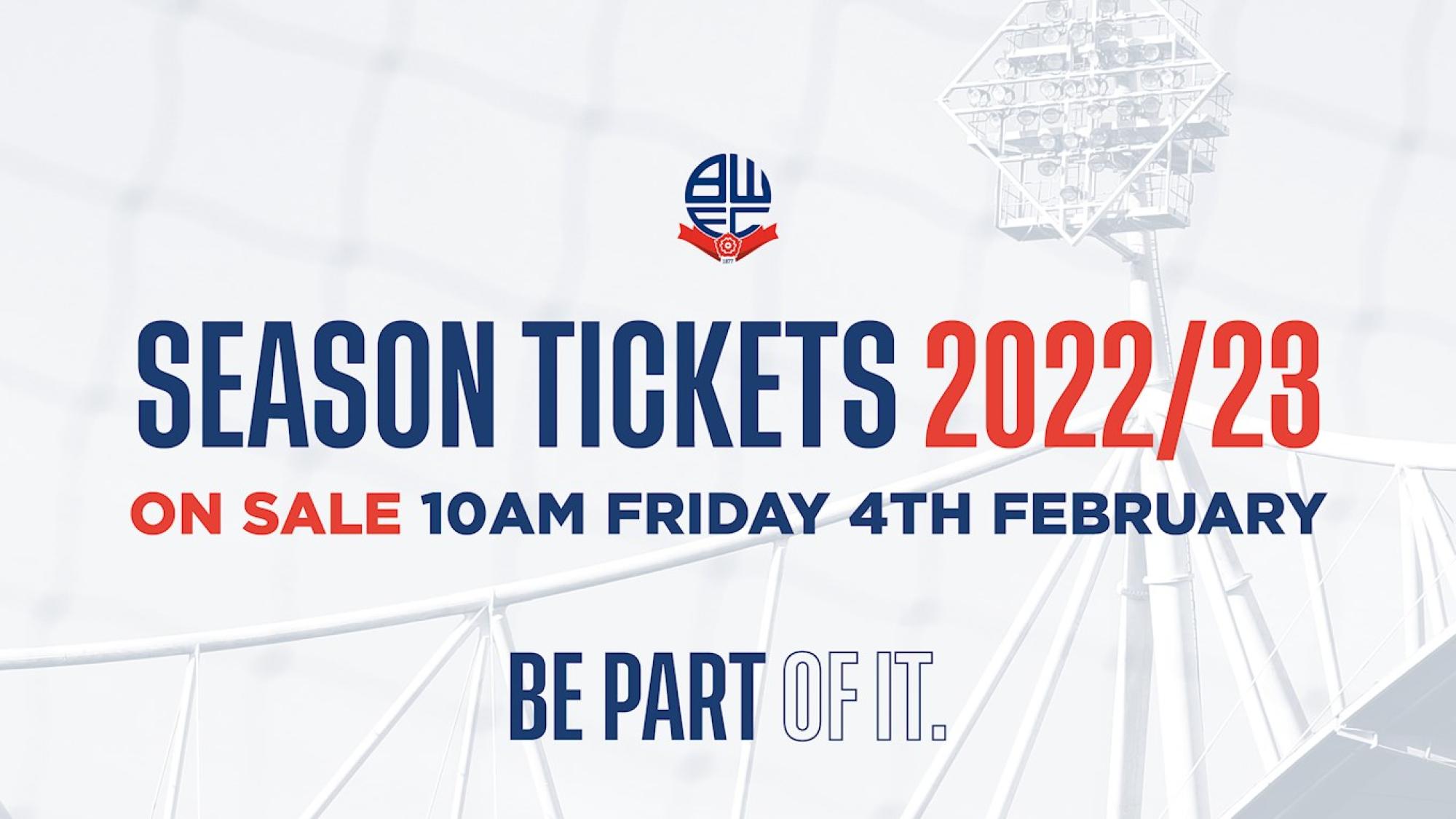 2022/23 Season Tickets | Bolton Wanderers FC