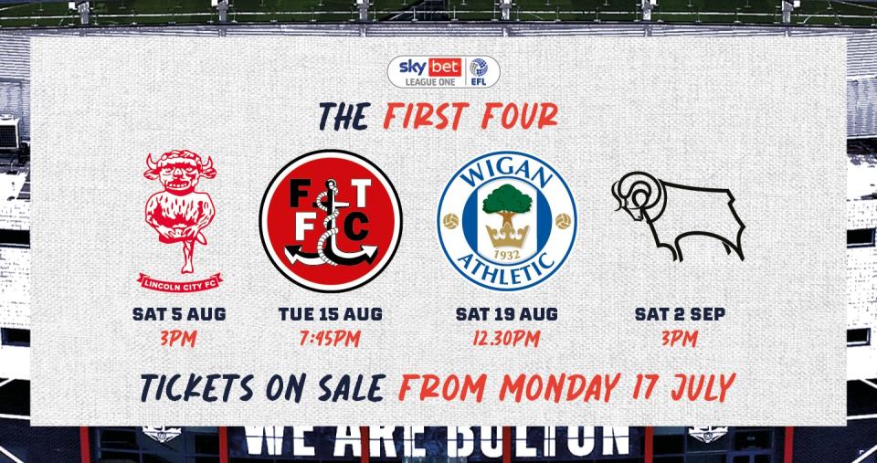 First four home games