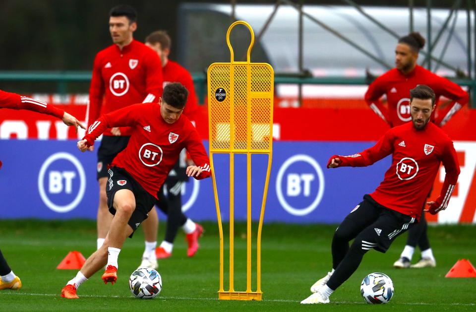 Josh Sheehan Wales training