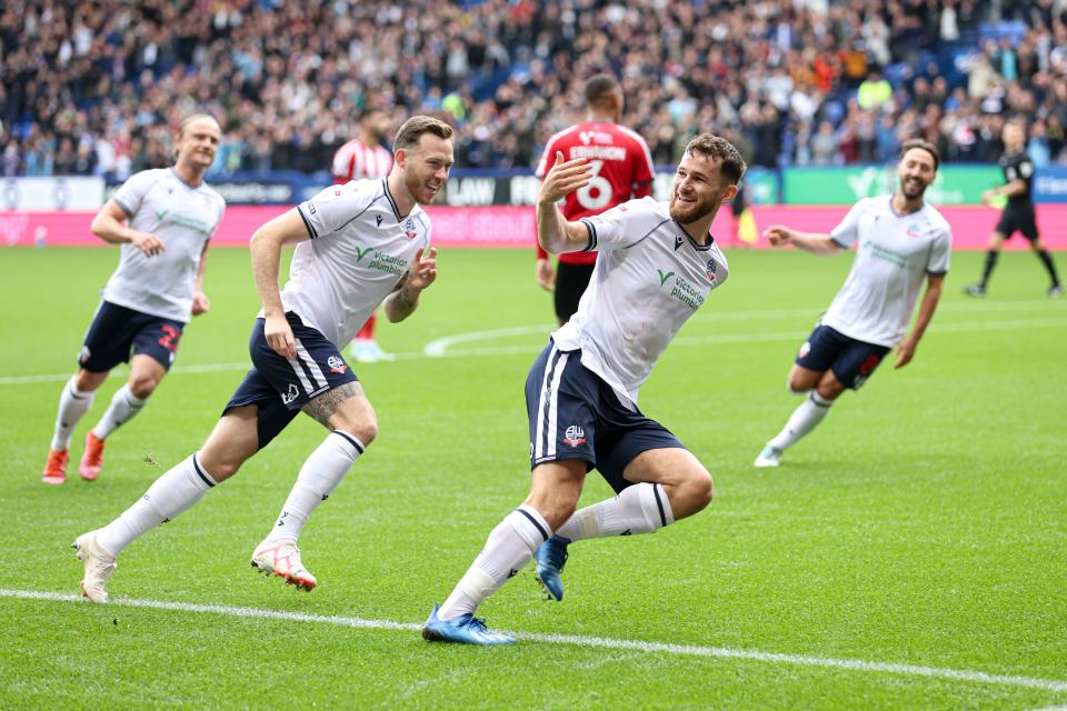 Jack Iredale Gethin Jones celebration