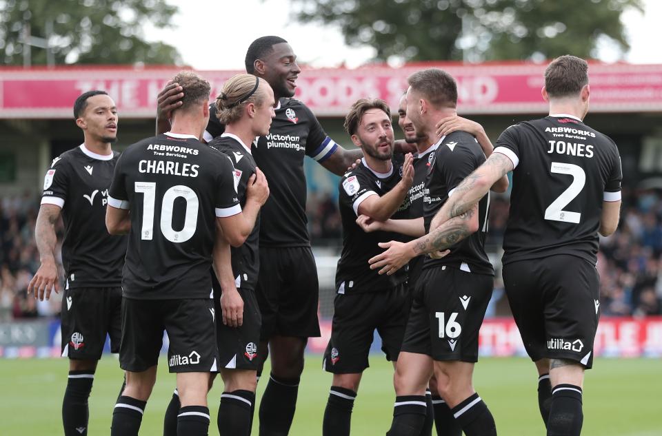 Aaron Morley celebration Cheltenham