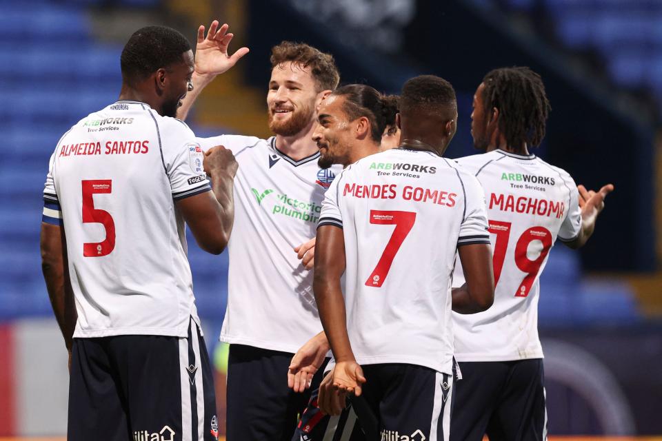 Ricardo Almeida Santos celebration Salford