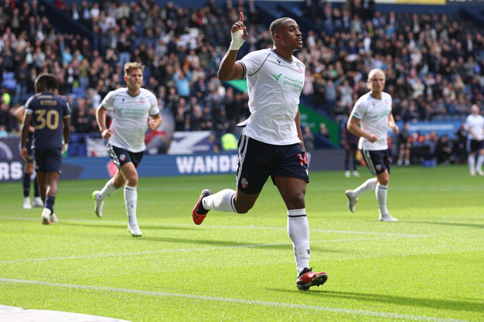 Vic Adeboyejo celebration Peterborough
