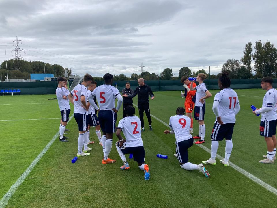 Matt Craddock coaching Stockport
