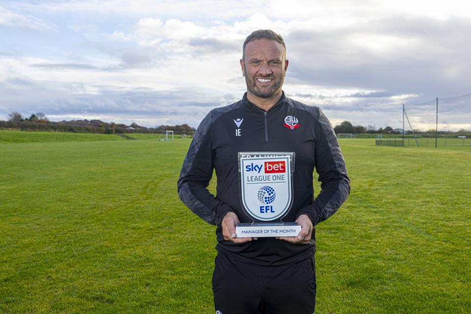 Ian Evatt manager award