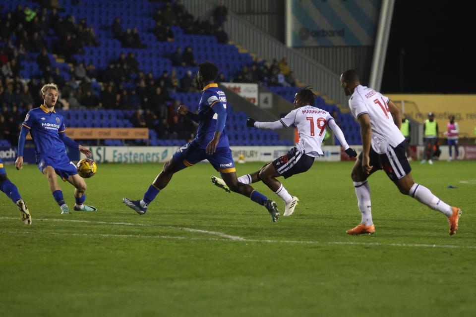 Maghoma goal Shrewsbury 
