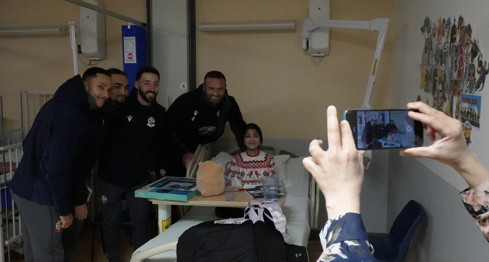 Ian Evatt players hospital visit