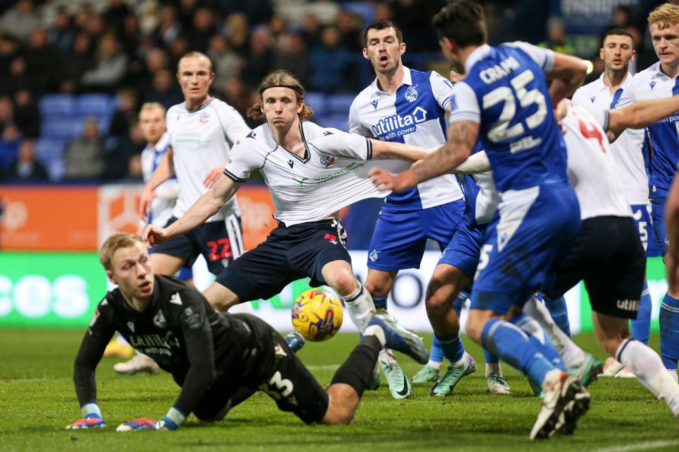 Goalmouth scramble Bristol Rovers