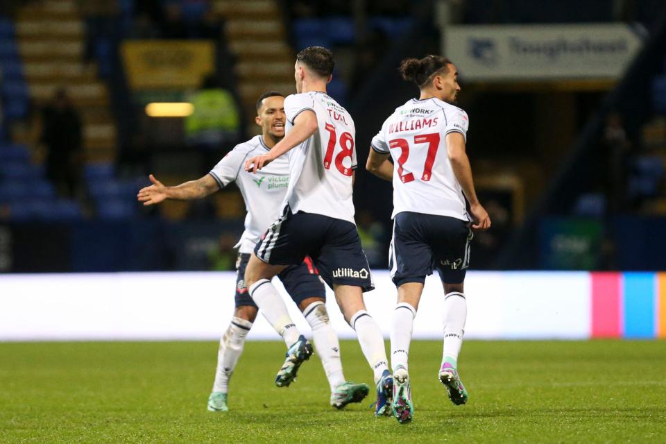 Toal celebration Bristol Rovers