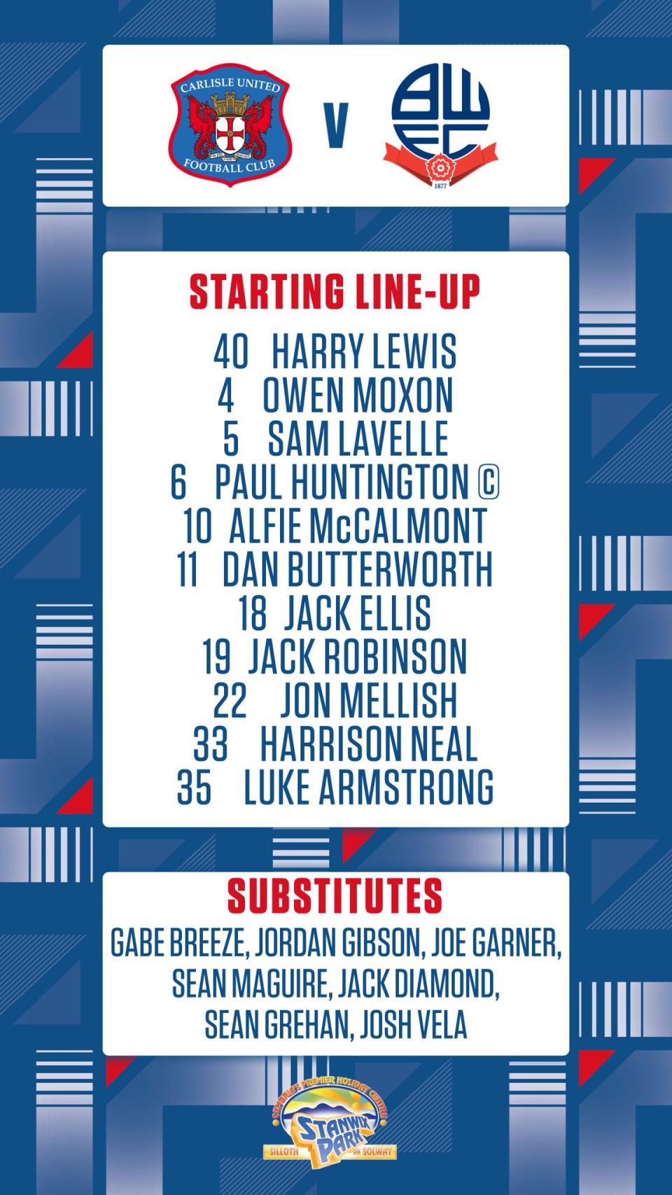 carlisle team news