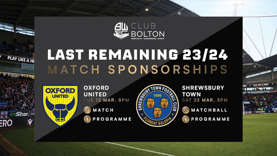 Matchday sponsorships 
