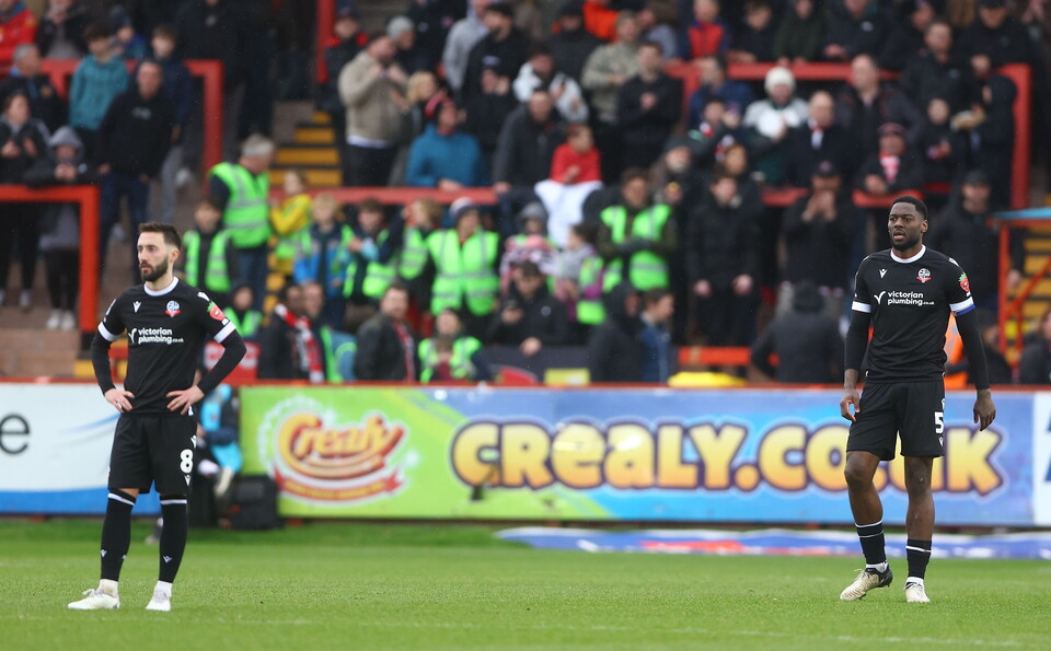 Wanderers disappointment Exeter