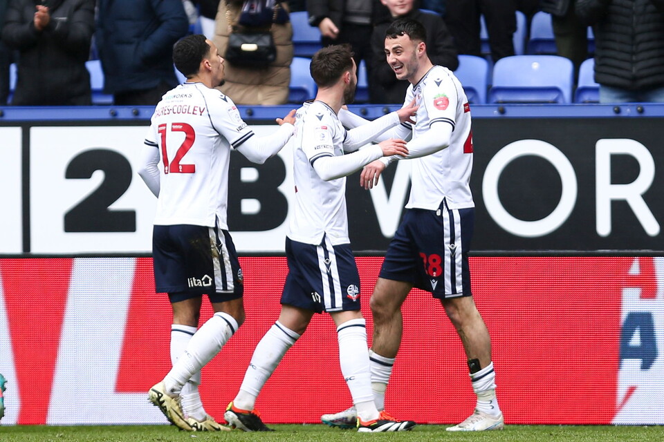 Collins goal congratulations Reading