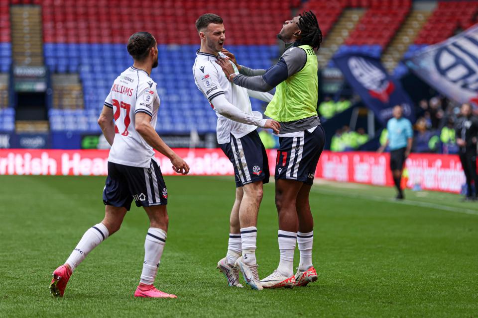 Collins celebration Port Vale