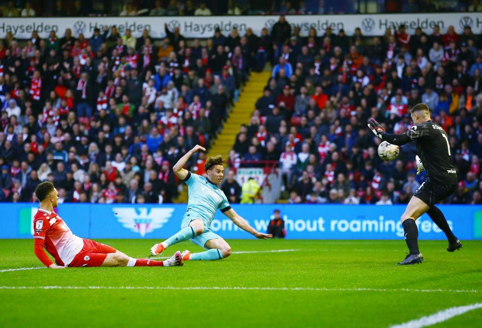 Dion Charles first goal Barnsley