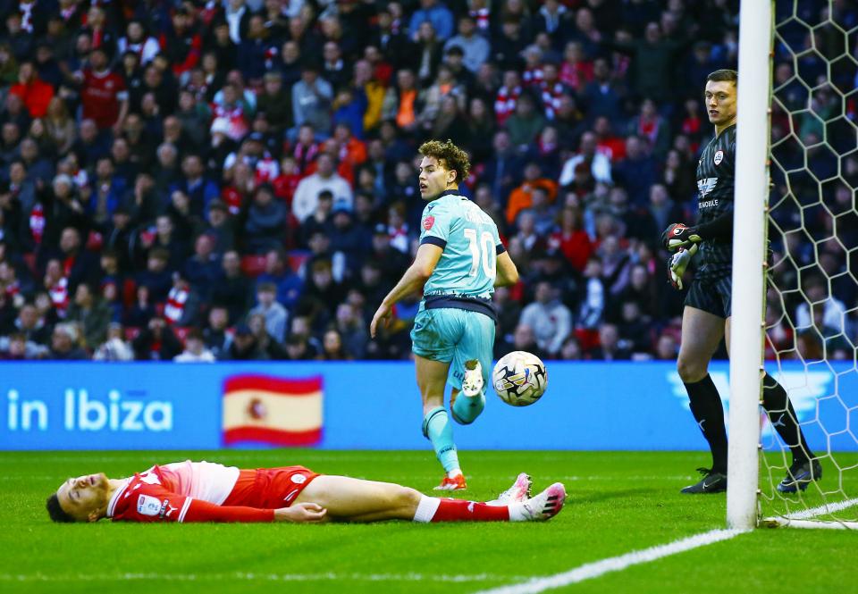 Charles first goal reaction Barnsley