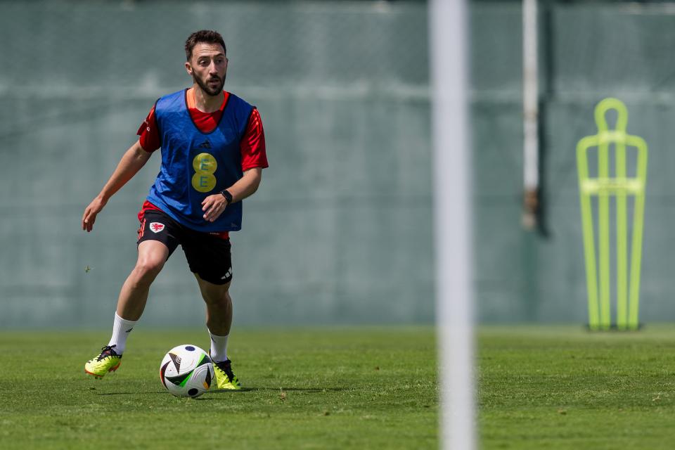 Josh Sheehan training Wales