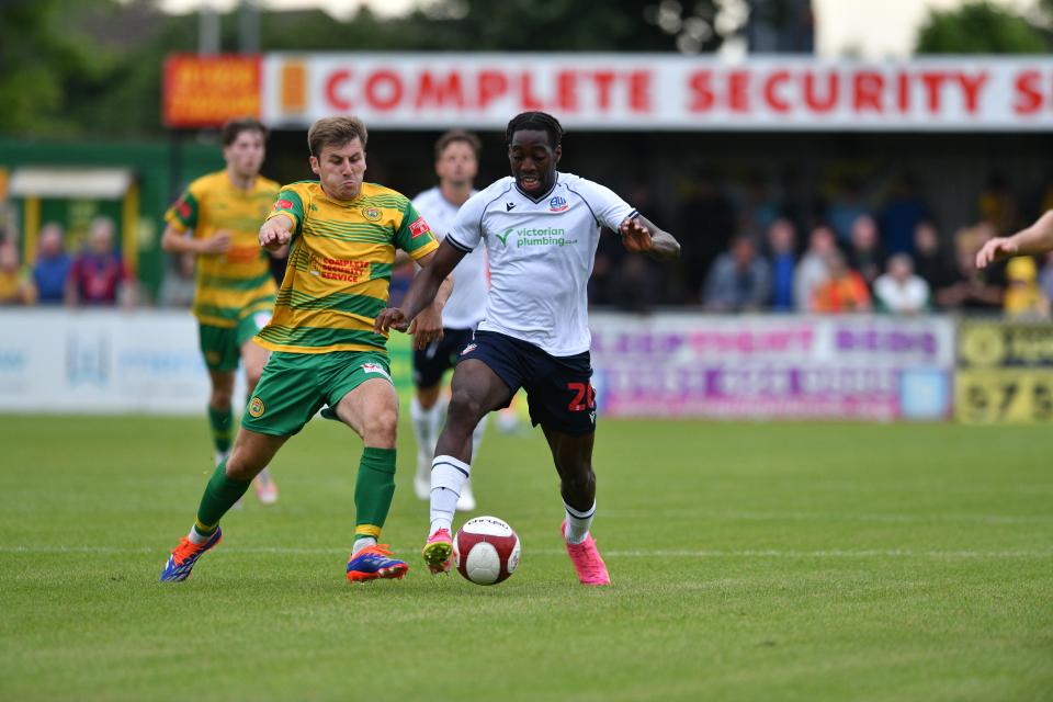 Wanderers trialist in action