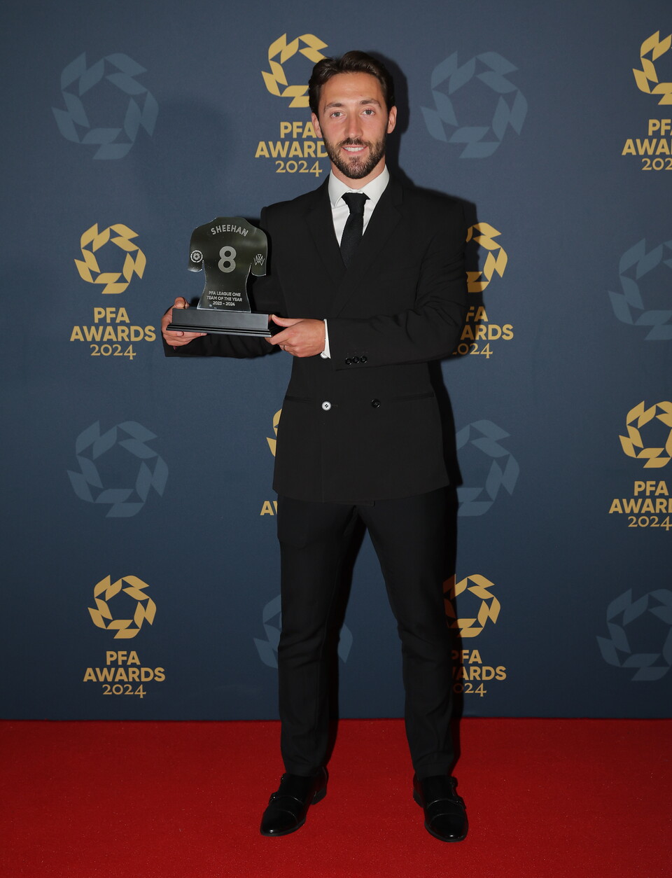 Josh Sheehan PFA awards trophy