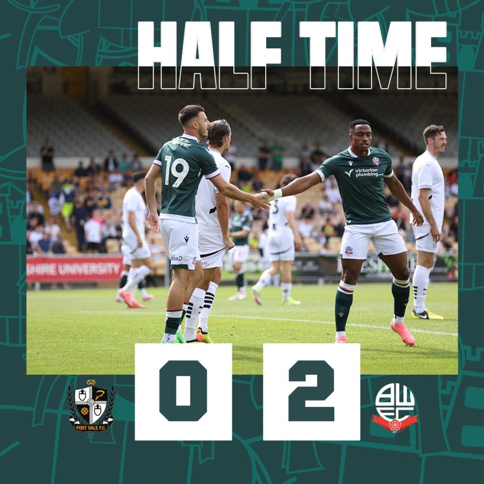 Half Time Port Vale