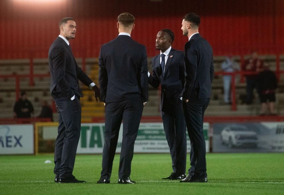 Players pitch Stevenage 
