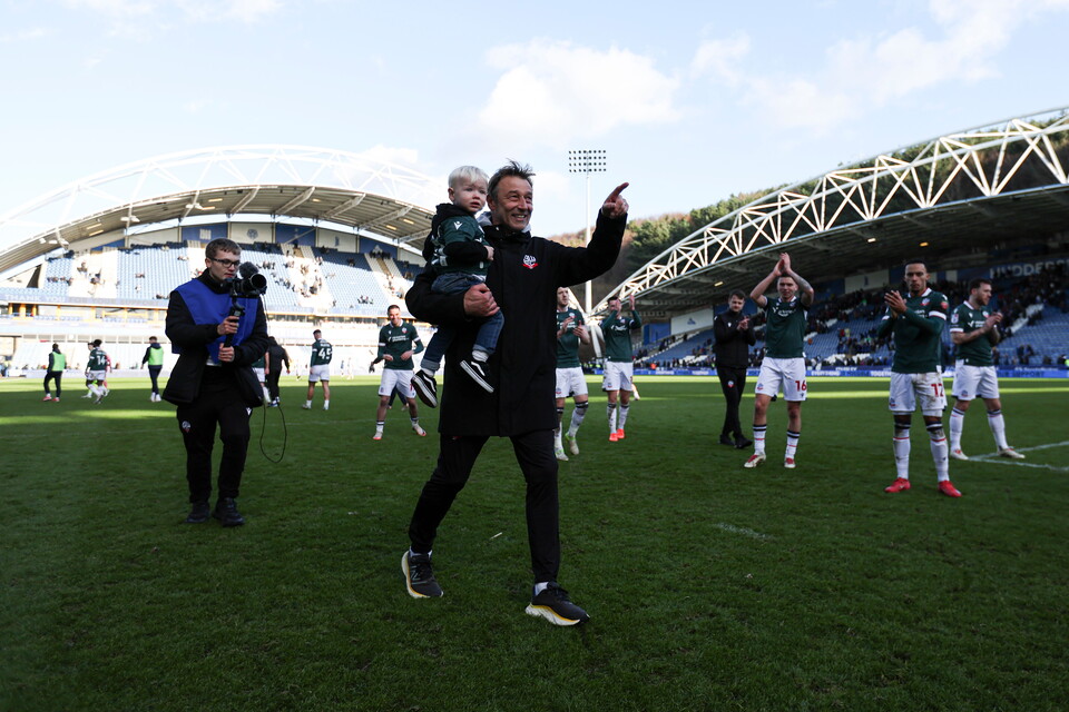 Huddersfield Full Time Celebrations Julian Darby