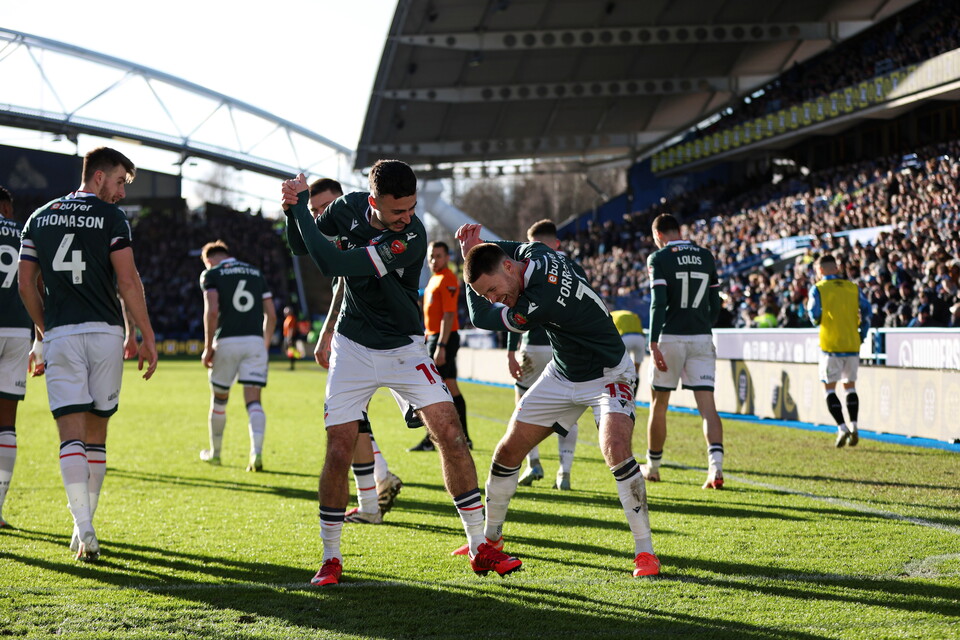 Huddersfield Aaron Collins Goal Celebration