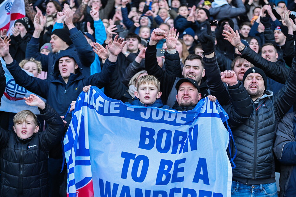 Fans at Huddersfield