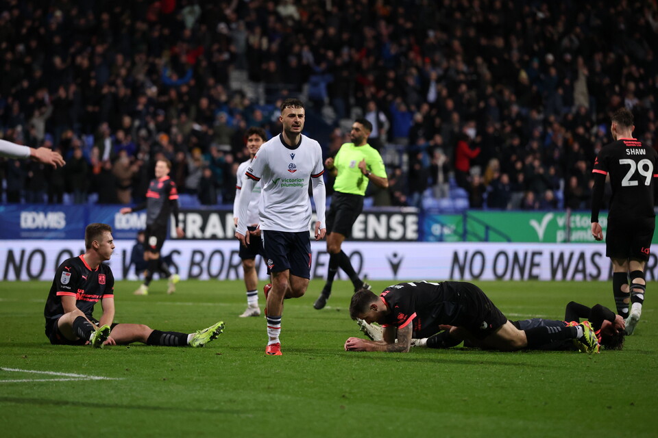 Collins celebration Northampton