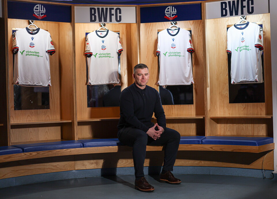 Steven Schumacher in the home dressing room