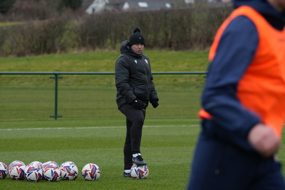 Steven Schumacher training pre-Shrewsbury