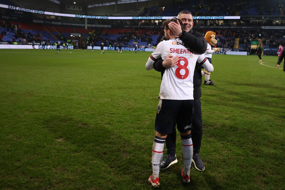 Schumacher hug Sheehan